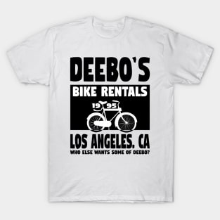 "Deebo's bike rentals" cute retro art T-Shirt